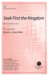 Seek First the Kingdom SATB choral sheet music cover